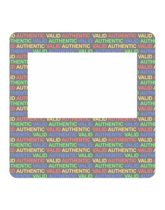 Holographic Windshield Labels 40x40mm