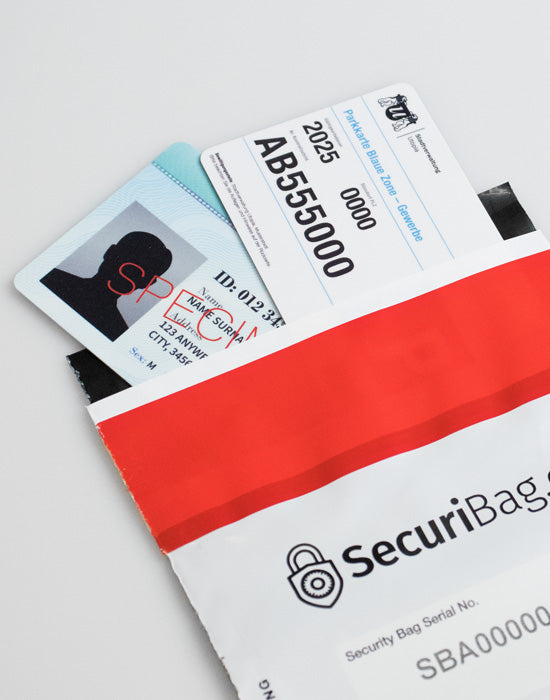 Safe Bag / Security Bag «SecuriBag» 110x215mm with unique Serial Number