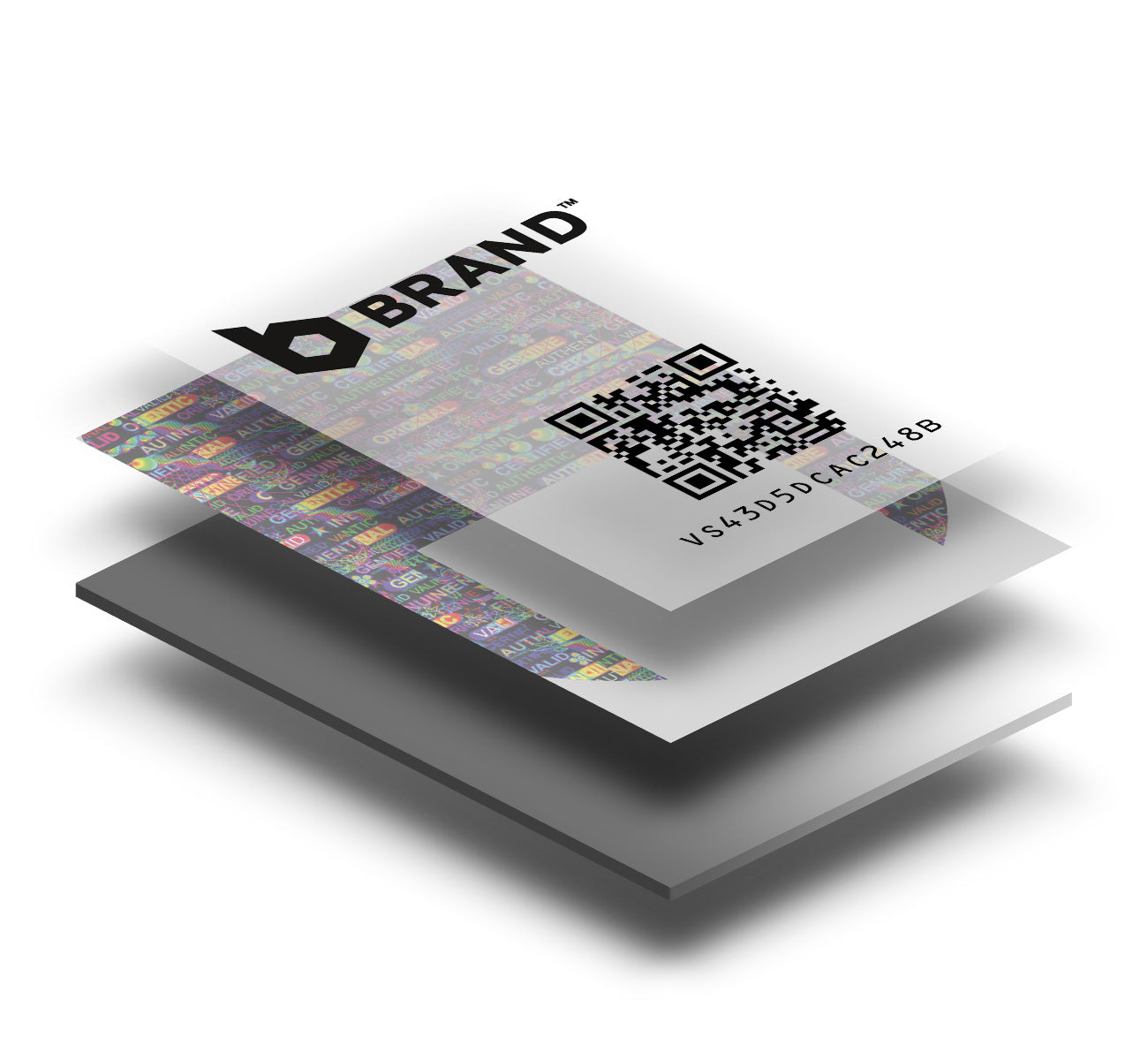 Barcode Security Labels 25x40mm with Hologram / Smartlabels