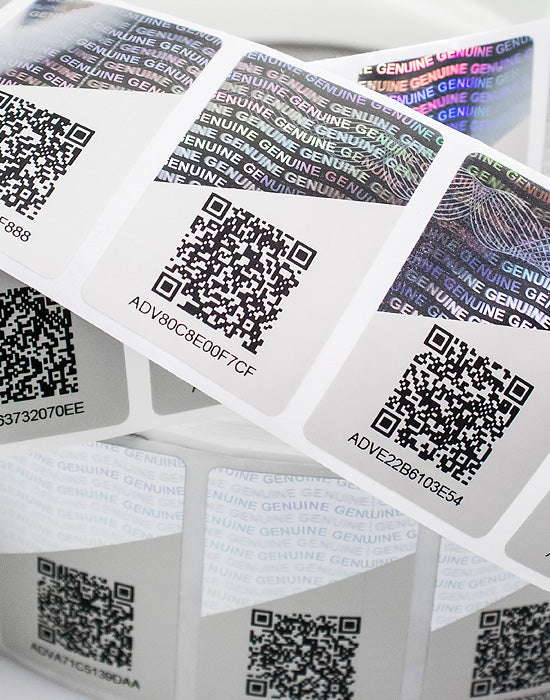 Barcode Security Labels 30x45mm – Smartlabels with Hologram