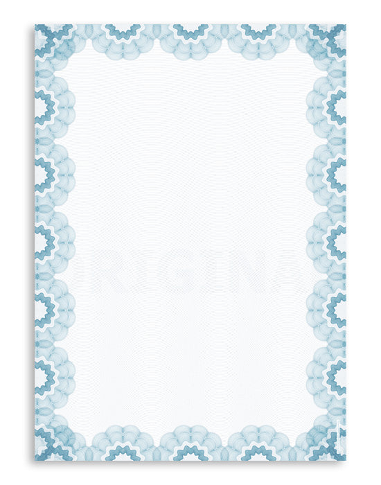 Form on Security Paper DIN A4, Sujet C “Baroque”, various colors