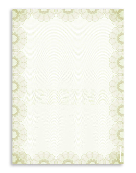 Form on Security Paper DIN A4, Sujet C “Baroque”, various colors